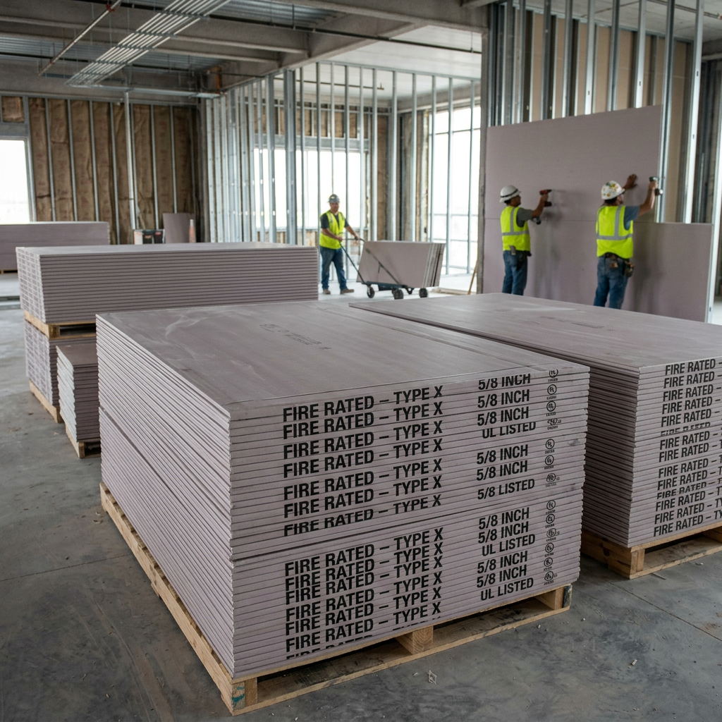 Fireproof Drywall Installation